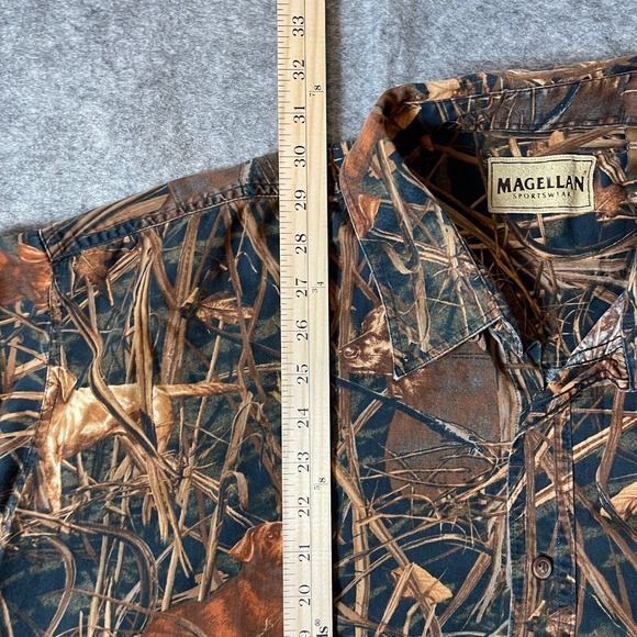 Magellan Camouflage Labrador Dogs Long sleeve button up hunting shirt Size 3XL - Picture 6 of 11